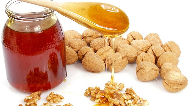 honey and walnuts for strength