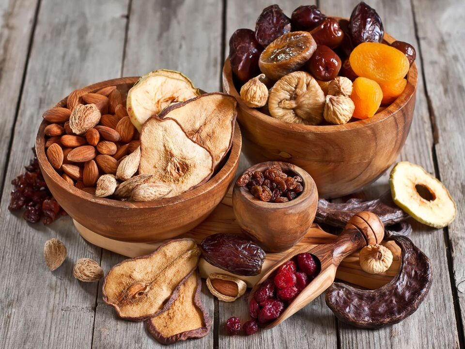 dried fruits with wine to improve potency
