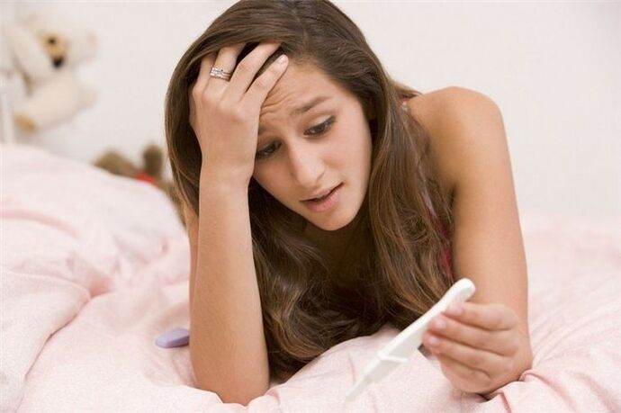 Undesirable pregnancy in a girl