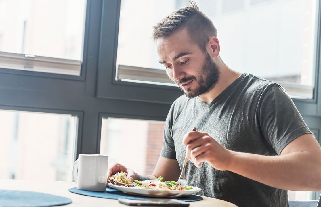 A man has included potency-enhancing foods in his diet